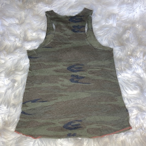 LIFT Gold Camo Racerback Graphic Tank Top - Picture 7 of 12